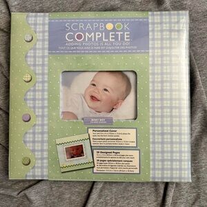 Vintage prefilled scrapbook photo album baby boy pre-designed CR Gibson